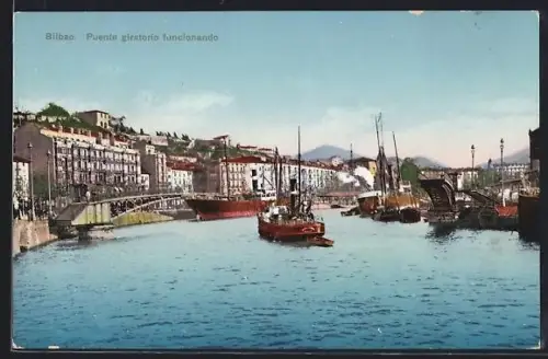 AK Bilbao, Puente giratorio funcionando