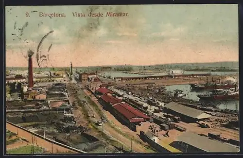 AK Barcelona, Vista desde Miramar