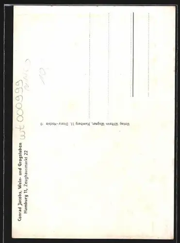 AK Hamburg-Neustadt, Restaurant Conrads Jacobs, Weinstube, Zeughausmarkt 22