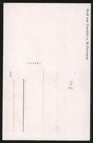 AK Frankfurt a. Main, Bornheim, Strassenpartie an der Johannis-Kirche