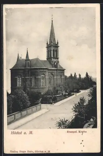AK Höchst a. M., Evangel. Kirche