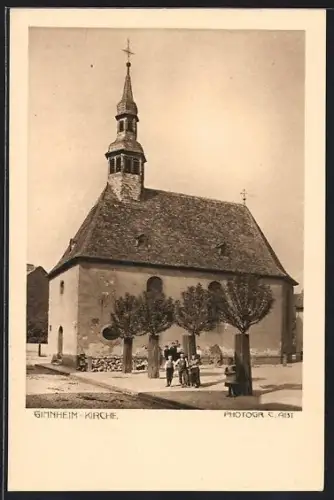AK Frankfurt-Ginnheim, Ansicht der Kirche