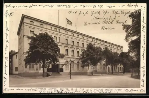 AK Bonn a. Rh., Grand Hotel Royal