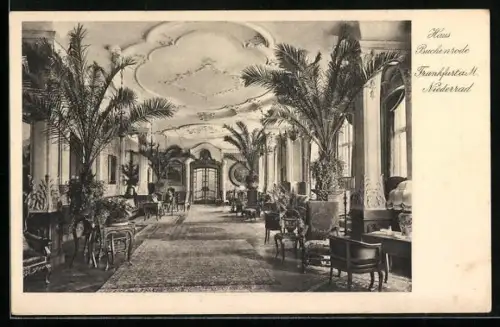 AK Frankfurt a. M.-Niederrad, Haus Buchenrode, Interieur