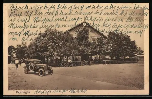 AK Behringen / Lüneburger Heide, Gellersen`s Gasthof, Inh. S. Vogt, Auto