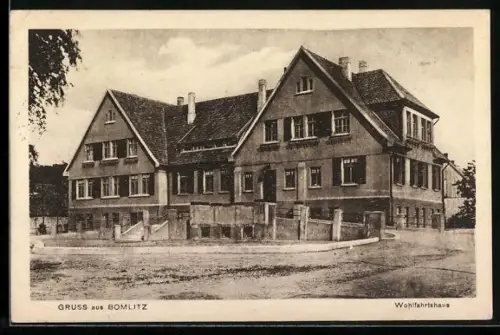 AK Bomlitz, Aussenansicht des Wohlfahrtshauses