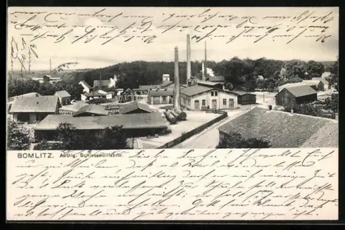 AK Bomlitz, Teilansicht Schiesswollfabrik mit Umgeung