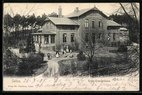 AK Soltau, Kreis-Krankenhaus mit Personen