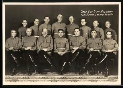 AK Chor der Don-Kosaken, nam. Ataman General Kaledin