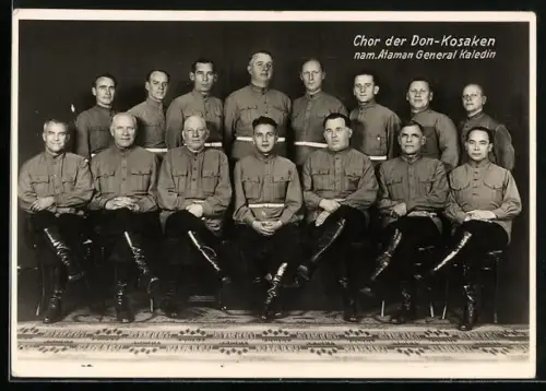 AK Chor der Don-Kosaken, nam. Ataman General Kaledin