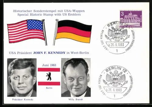 AK Präsident der USA John F. Kennedy, Besuch in West-Berlin 1963