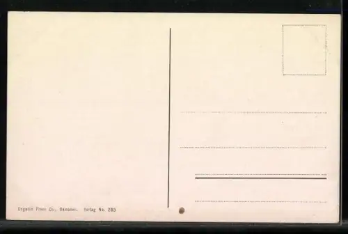 AK Silvaplana, Ortsansicht mit Piz Margna
