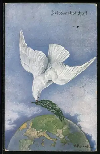 AK Friedenstaube bringt ihre Friedensbotschaft über die Welt