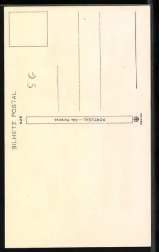 AK Drei Musikanten mit Instrumenten, portugiesische Trachten