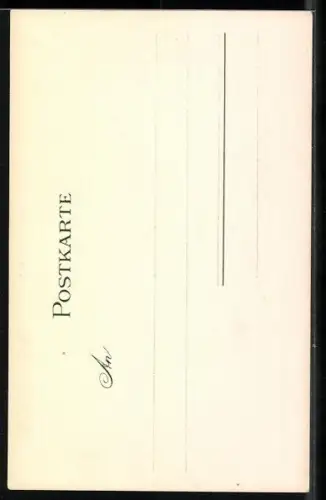 AK Trari, trara, die Post ist da!, Briefträgerin