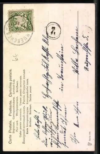 Künstler-AK Pfirsiche am Zweig, Stilleben