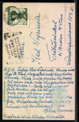 AK Agra, Strada comunale, Partie mit Dorfstrasse