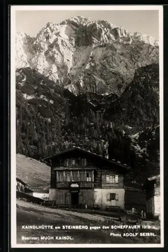 AK Kaindlhütte am Steinberg, Gesamtansicht mit Schefhauer