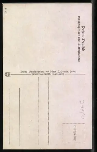 AK Posen / Poznan, Partie am Schloss