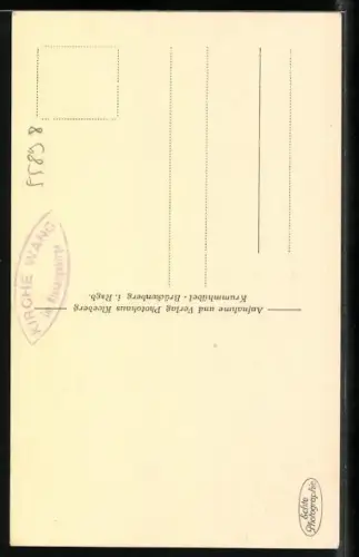 AK Brückenberg, Blick auf Kirche Wang