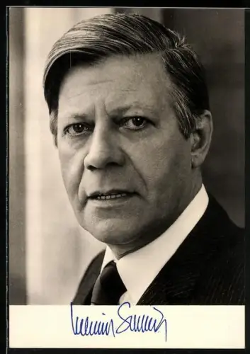 AK Portrait Bundeskanzler Helmut Schmidt