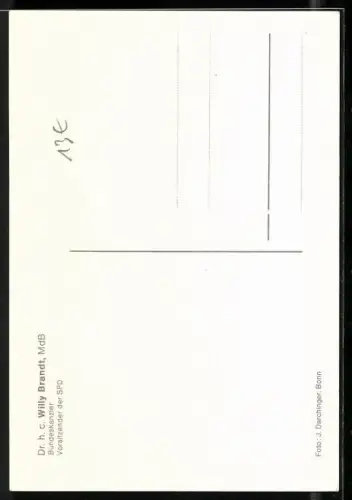 AK Willy Brandt, Bundeskanzler und Vorsitzender der SPD