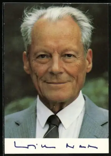 AK Portrait von Willy Brandt