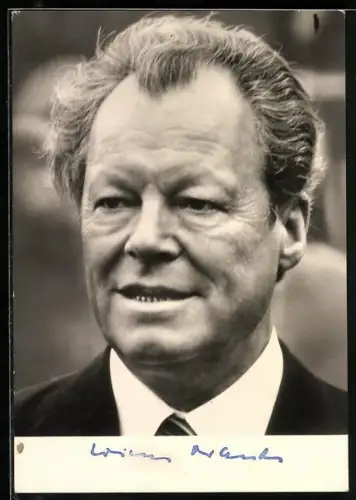 AK Portrait Dr. h.c. Willy Brandt, Vorsitzender der SPD