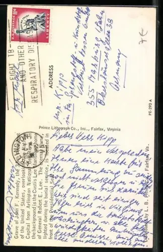 AK Das Grab von John F. Kennedy, Präsident der USA