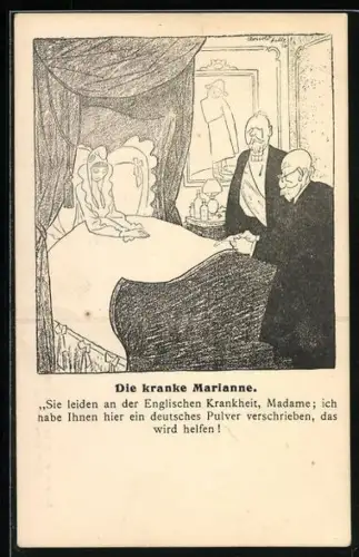 AK Die kranke Marianne