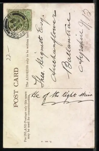 AK Nilpferd mit aufgerissenem Maul, Flusspferd