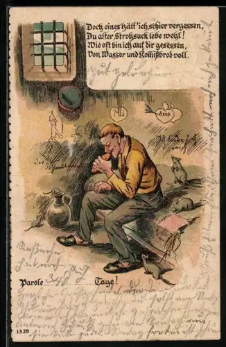 AK Reservist bei Wasser und Brot im Kerker