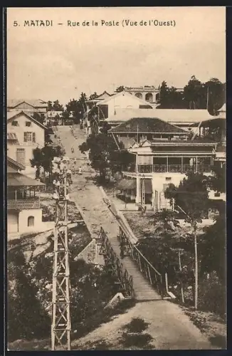 AK Matadi, Rue de la Poste, Vue de l`Ouest