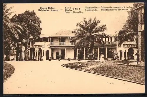 AK Reeks, Stanleyville, Maison de commerce à la rive