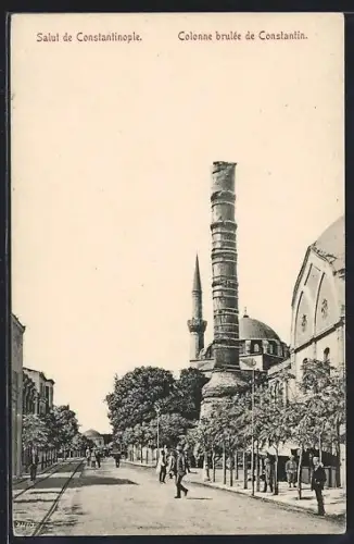 AK Constantinople, Colonne brulée de Constantin