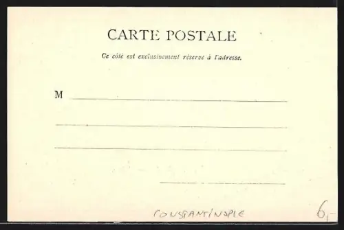 AK Constantinople, Bosphore, Chateau d`Asie