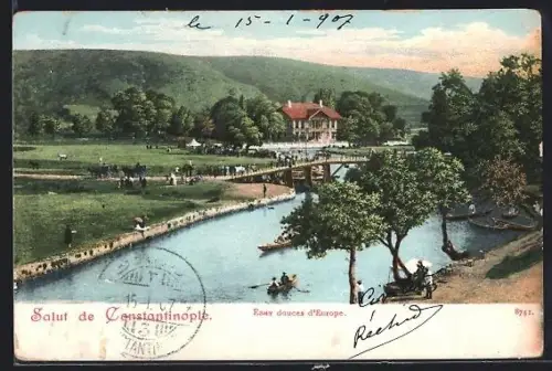 AK Constantinople, Eaux douces d`Europe