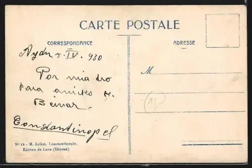 AK Constantinople, Vue panoramique de l`Arsenal, Segelschiffe