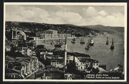 AK Constantinople, Palais de Dolma-Bagthsché au Bosphore