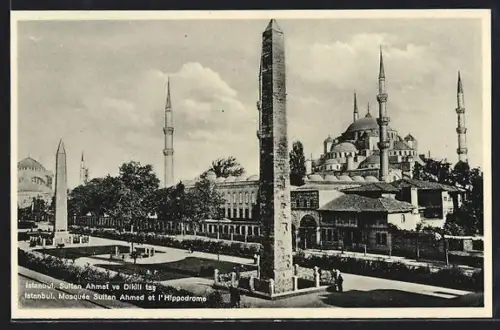 AK Constantinople, Mosquée Sultan Ahmed et l`Hippodrome