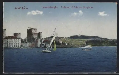 AK Constantinople, Cahâteaux d`Asie au Bosphore