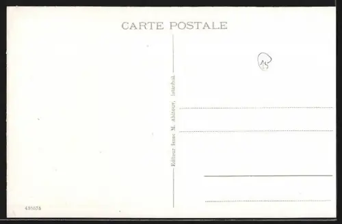 AK Istanbul, Galata Köprüsü, Strassenbahn