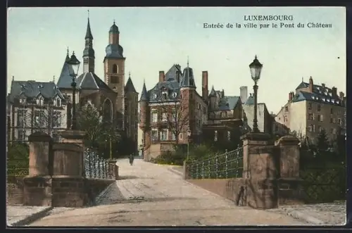 AK Luxembourg, Entrée de la ville par le Pont du Chateau