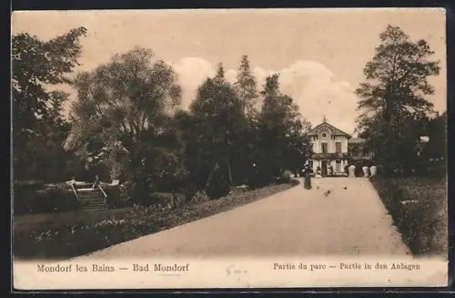 AK Mondorf-les-Bains, Partie du parc