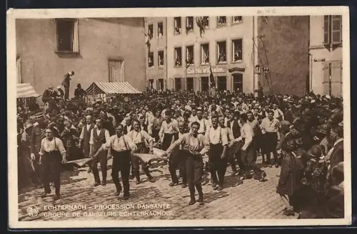 AK Echternach, Procession Dansante, Groupe de Danseurs Echternachois