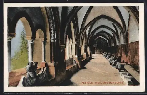 AK Riga, Kreuzgang des Domes in Alt-Riga