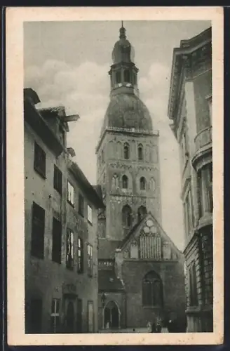 AK Riga, Partie an der Jakobikirche