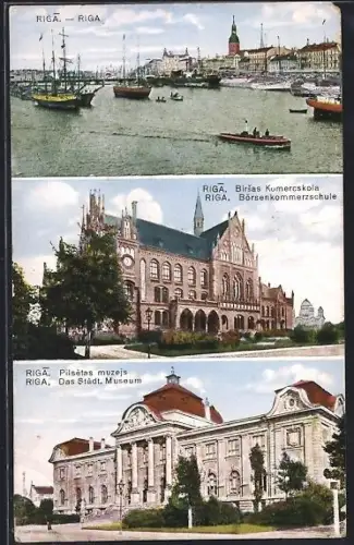 AK Riga, Börsenkommerzschule und das Städt. Museum
