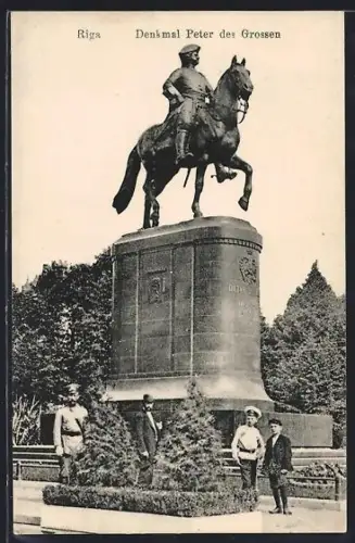 AK Riga, Denkmal Peter des Grossen