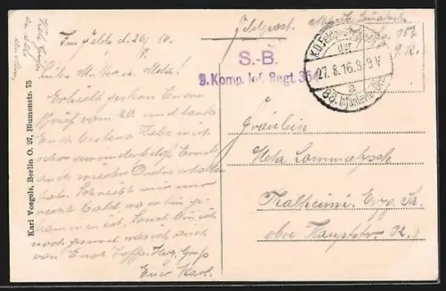 AK Dünaburg, Blick zur Garnisonkirche